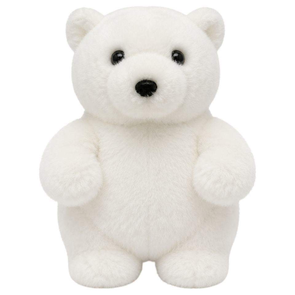 Kutup Ayısı Peluş Oyuncak 21 cm Beyaz 4584