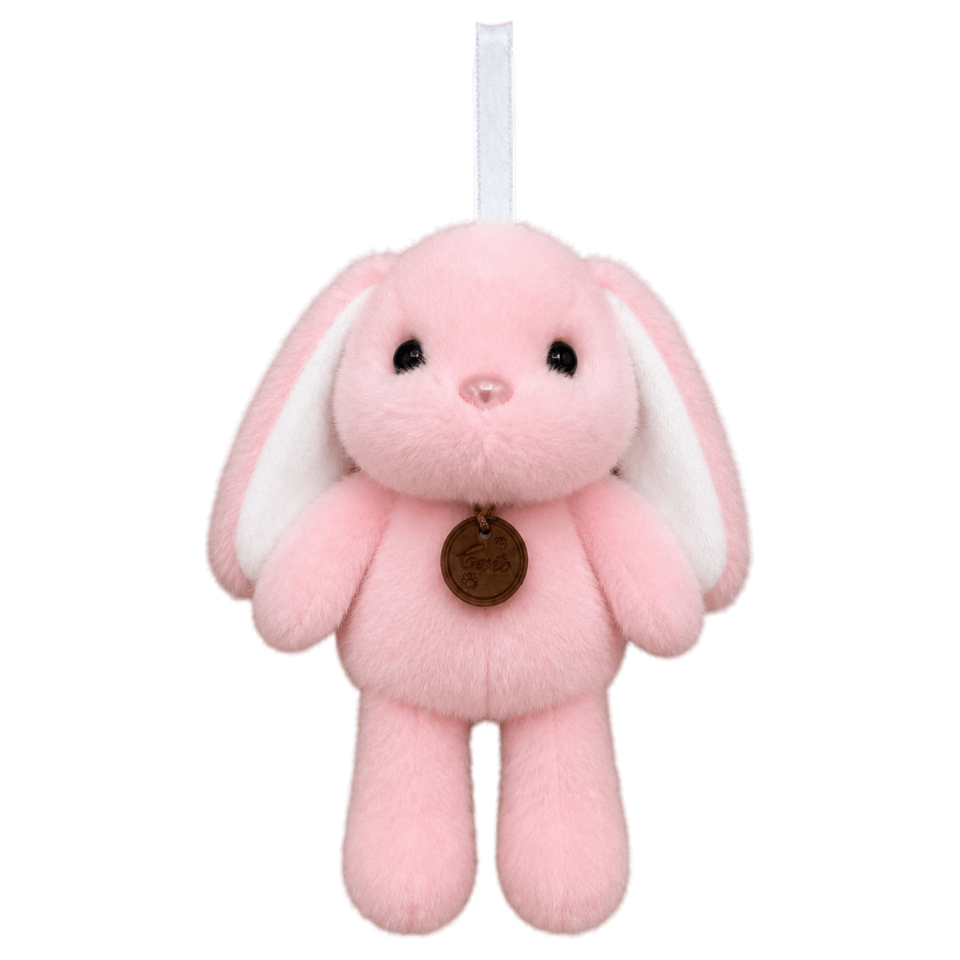 Salaş Tavşan Peluş Anahtarlık 17 cm Pembe 4632