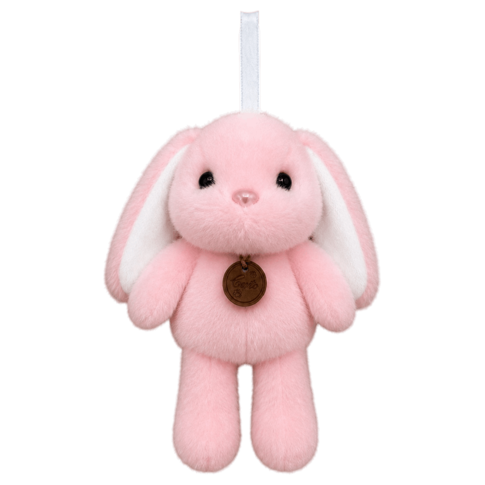 Salaş Tavşan Peluş Anahtarlık 17 cm Pembe 4632