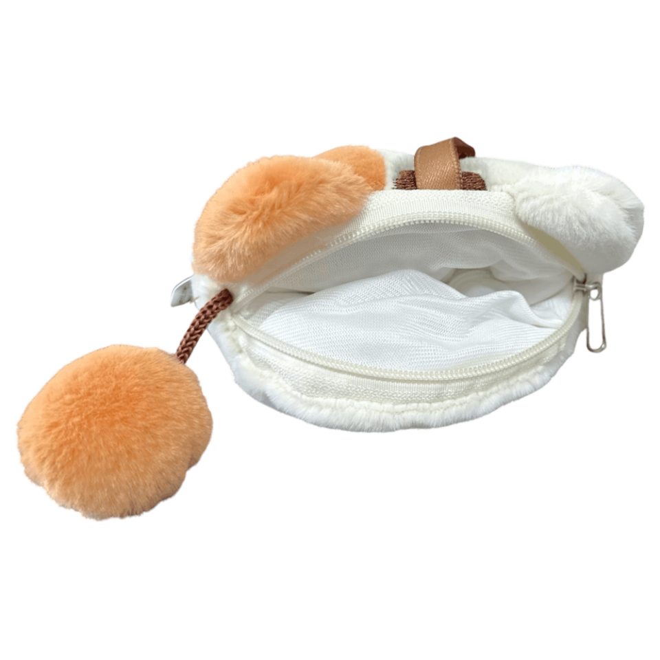 Kedi Peluş Cüzdan 13 cm Ekru 4673