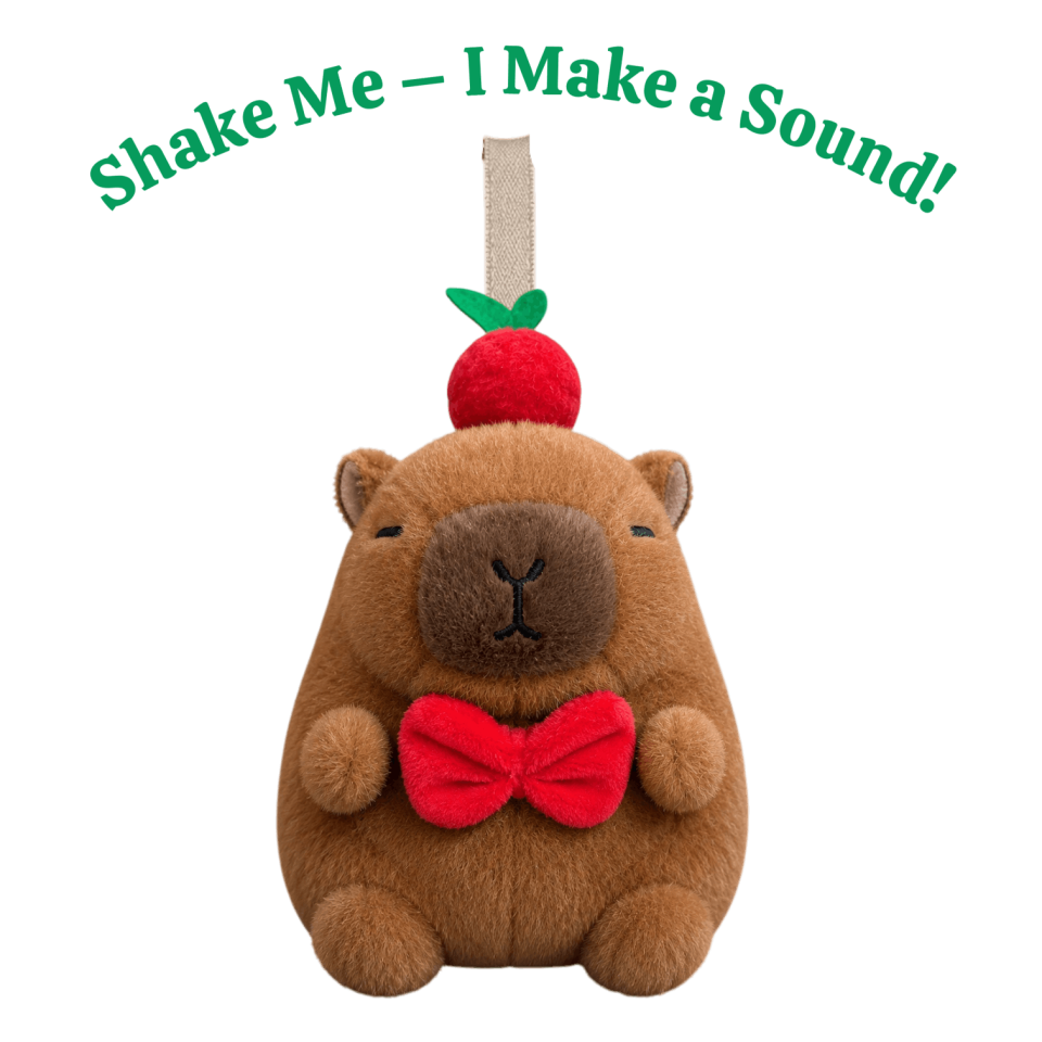 Capybara Peluş Anahtarlık 13 cm Kahverengi 4675