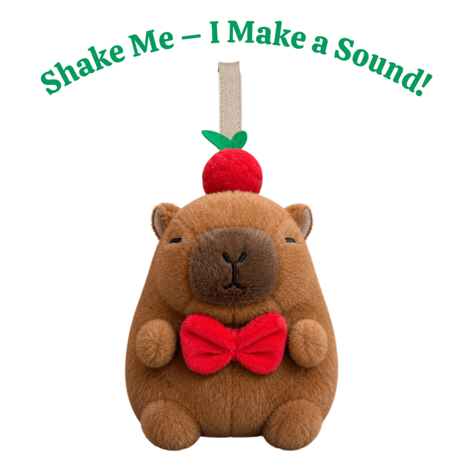 Capybara Peluş Anahtarlık 13 cm Kahverengi 4675