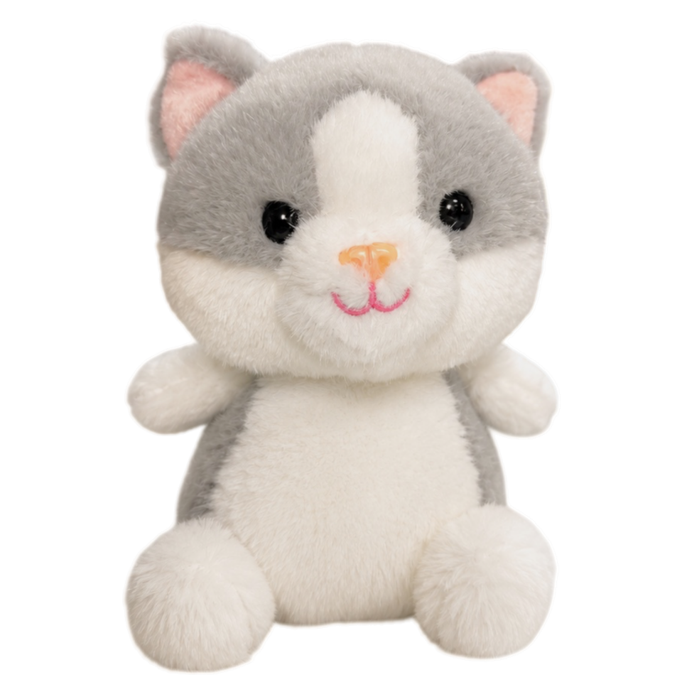 Kedi Peluş Oyuncak 15 cm Gri 4680