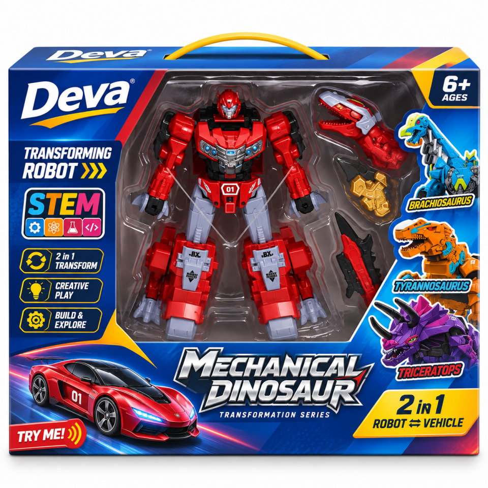 Birlik Oyuncak Dönüşebilen Dinozor Robot HY-6611