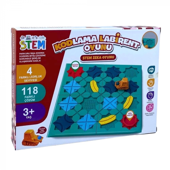 Birlik Oyuncak STEM Kodlama Labirent Zekâ Oyunu URT045-001