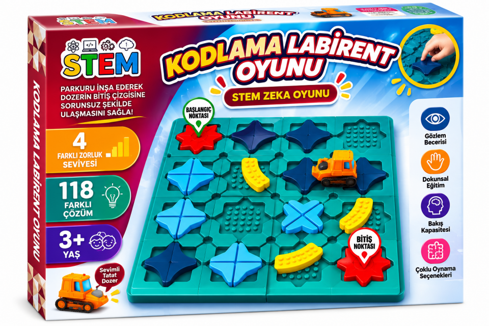 Birlik Oyuncak STEM Kodlama Labirent Zekâ Oyunu URT045-001