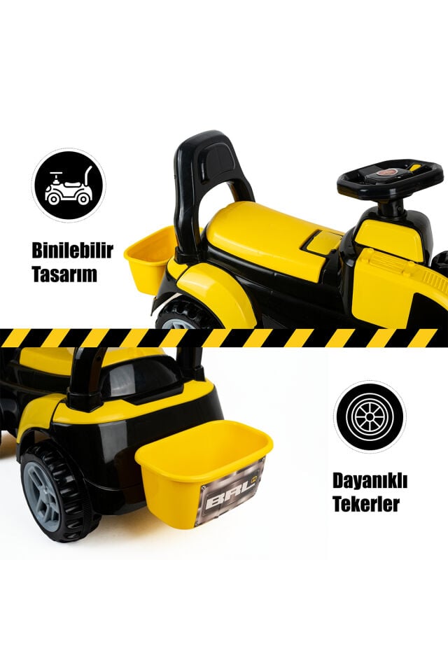 Birlik Oyuncak Pedalsız Bin-Git Oyuncak İnşaat Kepçesi URT030-001